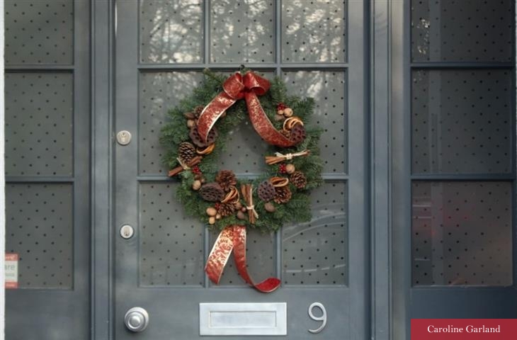 Christmas wreath by Caroline Garland